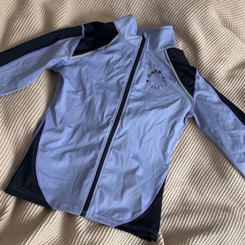 7DAYS ACTIVE LAVENDER and Black Zip-Up Jacket